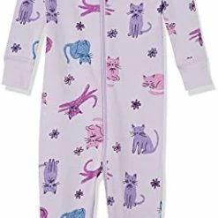 Flash Sale 🧨 Moon And Back By Hanna Andersson Baby 👧 Girls' One-Piece Organic Cotton Footless Pajamas Pink Flowers ✨ -Sleepwear & Robes Sales 41kzFrcIPRS. AC