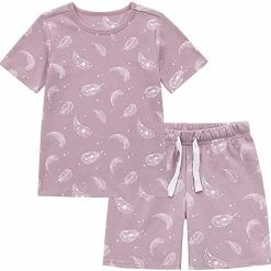 Best Pirce ✔️ Owlivia 100% Organic Cotton Baby Long/Short Sleeve Pajama Sets, Toddler Boy Girl 2-Piece Sleepwear Short Rabbit Gray 🎁 -Sleepwear & Robes Sales 41lPkDDA0S. AC