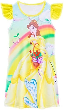 Coupon ✔️ Princess Night 👗 Dress For Toddler 👧 Girls Baby Flutter Sleeve 👗 Dress For ☀️ Summer Casual 3-8 Years Purple 😉 2 Coupon ✔️ Princess Night 👗 Dress For Toddler 👧 Girls Baby Flutter Sleeve 👗 Dress For ☀️ Summer Casual 3-8 Years Purple 😉 - Image 2