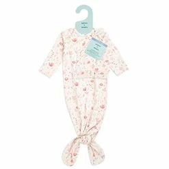 Discount 💯 Aden + Anais Comfort Knit Knotted Newborn Baby Gown And Hat, 2 Piece Set, 0-3 Months Perennial 🧨 -Sleepwear & Robes Sales 41lWSivY7ZL