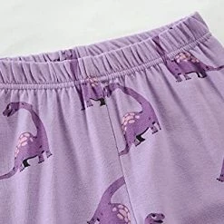 Best Pirce 😍 Girls Dinosaur Pajamas Long Sleeve Unicorn Sleepwear Pajama Cute Princess Pjs For Toddler Clothes 2-7 Years 5# 4pcs-dinosaur Girl Sets 💯 -Sleepwear & Robes Sales 41lo9U5iZvL
