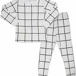 Flash Sale 🌟 Mini-K Baby Toddler Kids Boys 👧 Girls Sleepwear Pajamas 100% Cotton Long Sleeve 2pcs Pjs Set Basic Yellow ❤️ -Sleepwear & Robes Sales 41mrL5DmBfS. AC