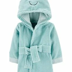 Cheap 🧨 Carter's Frog Hooded Terry Robe Teal, 0-9 Months 💯