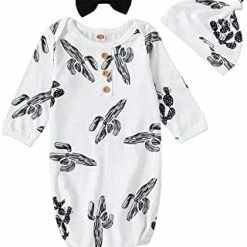 Brand new ๐ Newborn Baby ๐ง Girls Boy Knotted Gown Floral Nightgown Sleeper Gown Swaddle Headband Hat Coming Home Outfit Set Pink โ๏ธ 22 Brand new ๐ Newborn Baby ๐ง Girls Boy Knotted Gown Floral Nightgown Sleeper Gown Swaddle Headband Hat Coming Home Outfit Set Pink โ๏ธ -Sleepwear & Robes Sales 41nkpFRbbEL. AC