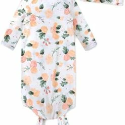 Top 10 ⭐ Baby Girl, Boy Knotted Infant Sleeper Gown With Headband Or Hat, Baby Coming Home Outfit For Boy Girl Fall Winter 0-6 Months Buffalo Plaid 👍 -Sleepwear & Robes Sales 41o2XJwZOL. AC