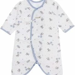 Deals 😉 100% Certified Organic Cotton Korean Kimono Newborn Baby Gown Robe Relaxed Outfit ☀️ Summer Winter Fall 0-6 Months Mitten Cuffs Piggy_spring Fall 🔔 -Sleepwear & Robes Sales 41olg9lPl1L. AC