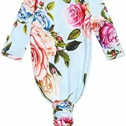 Cheapest ✨ Posh Peanut Knotted Newborn Gown - Newborn Gowns For 👧 Girls, Baby Sleep Gown - Baby Girl Gowns 0-3 Months, Baby Knotted Gowns Pink Heather 🛒 -Sleepwear & Robes Sales 41p7fQtwhUL. AC