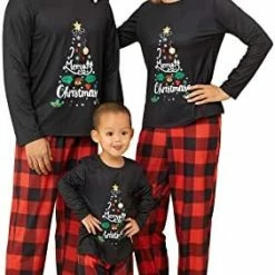 Deals ❤️ Christmas Pajamas For Family Matching Family ❄ Christmas Pajamas Set PJS Holiday Xmas Family Jammies Sleepwear ✔️