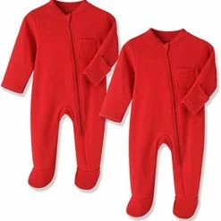 Brand new 💯 Eleven's Kingdom Baby Kids Sleep And Play Baby Cotton Pajamas Zip Front Footed Sleeper 0-12 Month Solid Black ⌛ -Sleepwear & Robes Sales 41rI5JuGLL. AC