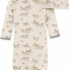 Coupon 🛒 Burt's Bees Baby Baby Sleeper Gown & Hat Set Waddle Waddle Blue ⭐ -Sleepwear & Robes Sales 41rS24iEzUS. AC
