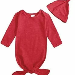 Hot Sale ๐ OPAWO Newborn Baby Cotton Sleeper Gown Unisex Knotted Sleeping Bag Romper Coming Home Outfits With Mitten Cuffs 0-6 Months Red 2 ๐ 16 Hot Sale ๐ OPAWO Newborn Baby Cotton Sleeper Gown Unisex Knotted Sleeping Bag Romper Coming Home Outfits With Mitten Cuffs 0-6 Months Red 2 ๐ -Sleepwear & Robes Sales 41sCI7B9tOS. AC