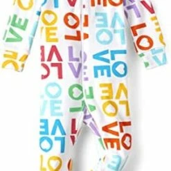 Promo ⭐ The Children's Place 2 Pc Family Matching Pajamas Sets, Snug Fit 100% Cotton, Big Kid, Toddler, Baby Vday Love Multi 😍 -Sleepwear & Robes Sales 41tL904FoBL. AC