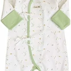 Deals 😉 100% Certified Organic Cotton Korean Kimono Newborn Baby Gown Robe Relaxed Outfit ☀️ Summer Winter Fall 0-6 Months Mitten Cuffs Piggy_spring Fall 🔔 -Sleepwear & Robes Sales 41tkhXGtLbL. AC