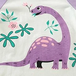 Best Pirce 😍 Girls Dinosaur Pajamas Long Sleeve Unicorn Sleepwear Pajama Cute Princess Pjs For Toddler Clothes 2-7 Years 5# 4pcs-dinosaur Girl Sets 💯 -Sleepwear & Robes Sales 41vdaiCEUwL
