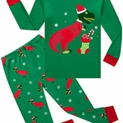 Outlet 🎉 Family Feeling Dinosaur Little Boys Kids Pajamas Sets 100% Cotton Pjs Glow-in-the-dark/6971 ❤️ -Sleepwear & Robes Sales 41vjZ2Mv2PL. AC
