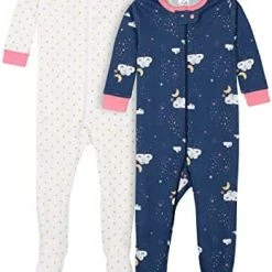 Cheap 🎁 Gerber Baby 👧 Girls' 2-Pack Footed Pajamas Rose Garden Yellow 👍 -Sleepwear & Robes Sales 41w3r9WVjxL. AC