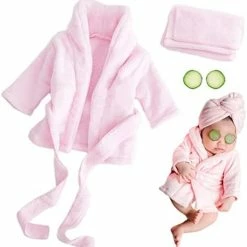 Coupon 😀 Newborn Baby Photography Props Bath Towels Outfits Large White 😍 -Sleepwear & Robes Sales 41wERANQAYL. AC