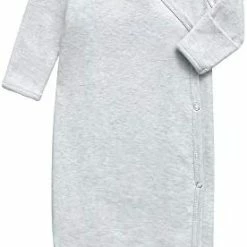 Budget ⌛ O2 BABY 100% Organic Cotton Kimono Gown With Mittens & Fold-over Pouch Penguin 🧨 -Sleepwear & Robes Sales 41wO6ySRmKL. AC