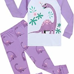 Best Pirce ๐ Girls Dinosaur Pajamas Long Sleeve Unicorn Sleepwear Pajama Cute Princess Pjs For Toddler Clothes 2-7 Years 5# 4pcs-dinosaur Girl Sets ๐ฏ