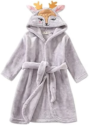 Best deal โ Baby ๐ง Girls Boys Bathrobe Toddler Kids Baby Boys ๐ง Girls Cartoon Bathrobes Hooded Warm Flannel Night-Robes Grey ๐ 1 Best deal โ Baby ๐ง Girls Boys Bathrobe Toddler Kids Baby Boys ๐ง Girls Cartoon Bathrobes Hooded Warm Flannel Night-Robes Grey ๐