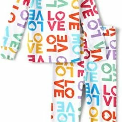 Promo ⭐ The Children's Place 2 Pc Family Matching Pajamas Sets, Snug Fit 100% Cotton, Big Kid, Toddler, Baby Vday Love Multi 😍 -Sleepwear & Robes Sales 41xY8URe4EL. AC