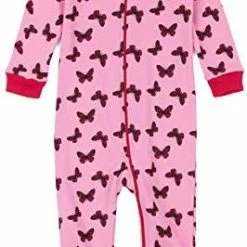 New 🌟 Leveret Kids Pajamas Baby Boys 👧 Girls Footed Pajamas Sleeper 100% Cotton (Size 6-12 Months-5 Toddler) Butterfly 🎉 -Sleepwear & Robes Sales 41xdw52FQ2L. AC