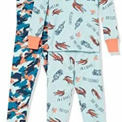Promo 😍 Amazon Essentials Unisex Babies, Toddlers And Kids' Snug-Fit Cotton Pajama Sleepwear Sets Shooting Star 🔥 -Sleepwear & Robes Sales 41xy2qXKnML. AC