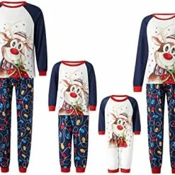 Deals ❤️ Christmas Pajamas For Family Matching Family ❄ Christmas Pajamas Set PJS Holiday Xmas Family Jammies Sleepwear ✔️ -Sleepwear & Robes Sales 510uDOda2FL. AC