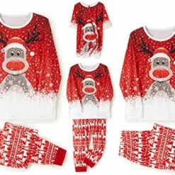 Budget ✨ Awoscut 🔔 Christmas Matching Family Pajamas, 🔔 Christmas PJs For Holiday Xmas Sleepwear For Couples, 🐶 Dog And Owner 😀 -Sleepwear & Robes Sales 513QeBKZ ML. AC