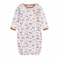 Deals ❤️ Baby Newborn Gown, 3 Packs Baby Sleeping Bag, Long Sleeve Sleep Sack, Cotton Cloths For Newborn Boys 👧 Girls 0-12 Months Unicorn+cloud+snowflake 🌟 -Sleepwear & Robes Sales 5169EdN7L9S