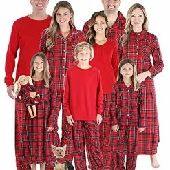 Top 10 🔔 SleepytimePJs 🎅 Christmas Family Matching Plaid Flannel Pajama Pj Sets 🎁