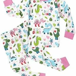 Brand new 😍 Girls Unicorn Pajamas Toddler 🔔 Christmas Pajamas Long Sleeve 100% Cotton PJs 2pcs Kids Sleepwear Unicorn(glow In Dark) 😍 -Sleepwear & Robes Sales 518V11HuIbL. AC