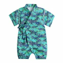 Hot Sale 🌟 PAUBOLI Baby Japanese Kimono Robe Cotton Infant Comfy Loose Pajamas 74 🎉