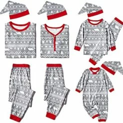 Cheapest ⌛ PATPAT Family 🎄 Christmas Pjs Matching Sets Reindeer And Snowflake Patterned Sleepwear Xmas PJS Set For Couples And Kids 😉 -Sleepwear & Robes Sales 51AXQxO6v1L. AC
