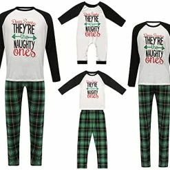 Discount 👏 Holiday Family Pajamas Matching Sets 🎁 Christmas PJs With Mama Bear Printed Romper Plaid Pants Sleepwear 🥰 -Sleepwear & Robes Sales 51BSvSdrZIL. AC