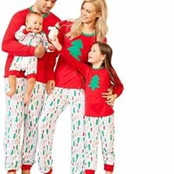 Best reviews of ⌛ PopReal 🔔 Christmas Pajamas For Family, Matching Family 🔔 Christmas PJs Sets Blue Elk Tree Printed Top Sleepwear 😀 -Sleepwear & Robes Sales 51Dj84TzAxL. AC