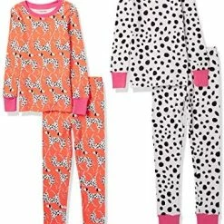 Outlet 🎁 Amazon Essentials Unisex Babies, Toddlers And Kids' Snug-Fit Cotton Pajama Sleepwear Sets Happy Camper 🔔 -Sleepwear & Robes Sales 51DpyVhtOvL. AC