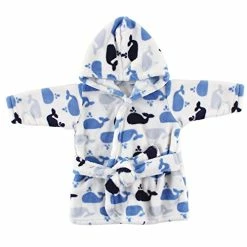 Promo 👍 Luvable Friends Unisex Baby Plush Bathrobe, Floral, 0-9M 🔔 -Sleepwear & Robes Sales 51EIX1fZFQL