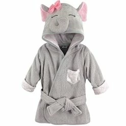 Best Pirce ✔️ Hudson Baby Unisex Baby Cotton Animal Face Bathrobe, Pretty Elephant, One Size 🔔 -Sleepwear & Robes Sales 51HLE6rpC1L 1