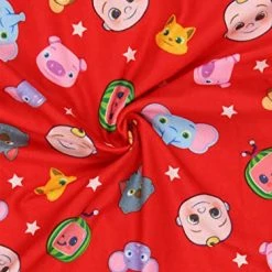 Coupon 🥰 Cocomelon Infant And Toddler 👧 Girls Flannel Granny Gown Nightgown Pajamas Red 😀 -Sleepwear & Robes Sales 51JupBgFU8L