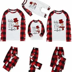 Buy ⭐ Christmas Pajamas Family Matching Sets 🔔 Christmas Pjs Xmas Sleepwear Jammies Holiday Loungewear Set For Adult Kids Baby 😀 -Sleepwear & Robes Sales 51KhizBVVcL. AC