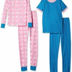 Promo 😍 Amazon Essentials Unisex Babies, Toddlers And Kids' Snug-Fit Cotton Pajama Sleepwear Sets Shooting Star 🔥 -Sleepwear & Robes Sales 51KyYqXgY S. AC