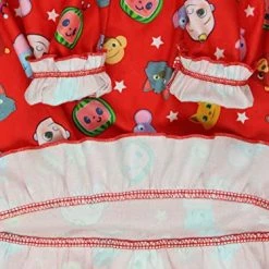 Coupon 🥰 Cocomelon Infant And Toddler 👧 Girls Flannel Granny Gown Nightgown Pajamas Red 😀 -Sleepwear & Robes Sales 51LibHXPpHL