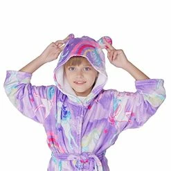 Outlet 🥰 Soft Girl Bathrobe Hoodie, Unisex Hooded Gift For Girl And Boys Light Purple 👍 9 Outlet 🥰 Soft Girl Bathrobe Hoodie, Unisex Hooded Gift For Girl And Boys Light Purple 👍 -Sleepwear & Robes Sales 51OyOX9v0WL