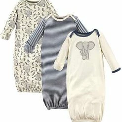 Budget 🥰 Touched By Nature Unisex Baby Organic Cotton Gowns Pink Gray Scribble 🧨 -Sleepwear & Robes Sales 51PitsQWYZL. AC