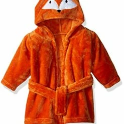 Coupon 👏 Hudson Baby Unisex Baby Plush Animal Face Robe, Pretty Elephant, One Size, 0-9 Months 😀 -Sleepwear & Robes Sales 51QZywaC2sL