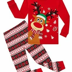Coupon 💯 Family Feeling Kids & Toddler Boys Pajamas 2 Piece Pjs Set 100% Cotton Sleepwear Glow In The Dark/christmas/dinosaur/red/a1 ⌛