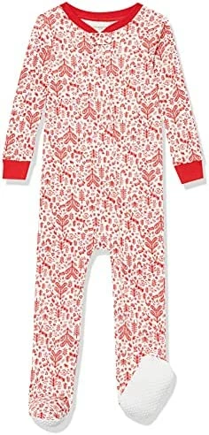 New 🌟 Amazon Essentials Unisex Toddlers And Babies' Snug-Fit Cotton Footed Sleeper Pajamas, Multipacks 😀 5 New 🌟 Amazon Essentials Unisex Toddlers And Babies' Snug-Fit Cotton Footed Sleeper Pajamas, Multipacks 😀 - Image 5