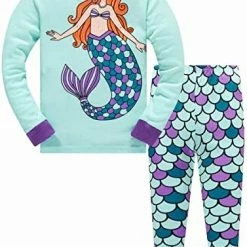 Brand new 😍 Girls Unicorn Pajamas Toddler 🔔 Christmas Pajamas Long Sleeve 100% Cotton PJs 2pcs Kids Sleepwear Unicorn(glow In Dark) 😍 -Sleepwear & Robes Sales 51R9zKNiScL. AC