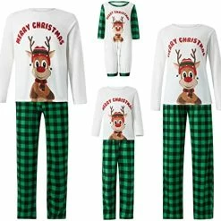 Buy ⭐ Christmas Pajamas Family Matching Sets 🔔 Christmas Pjs Xmas Sleepwear Jammies Holiday Loungewear Set For Adult Kids Baby 😀 -Sleepwear & Robes Sales 51SYtyGegkL. AC